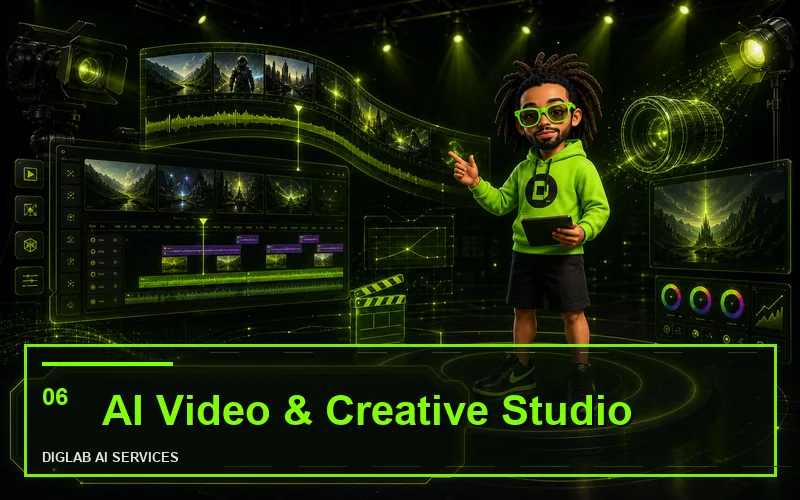 Studio vidéo & créatif par IA