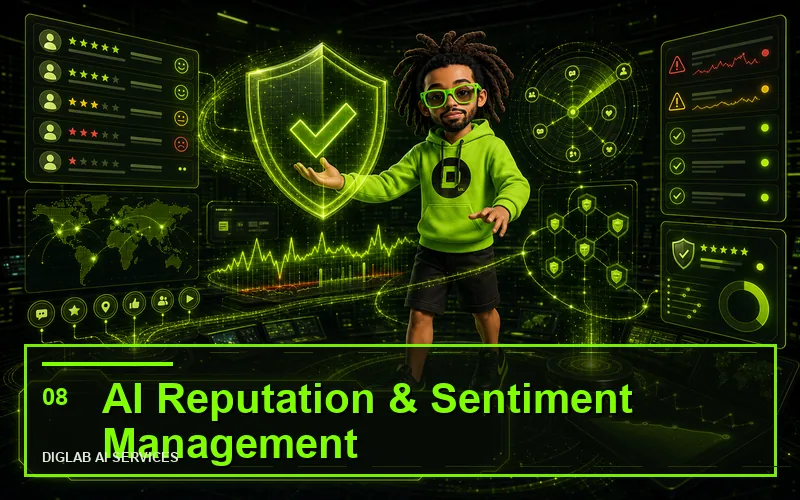 Gestion de la réputation & du sentiment IA